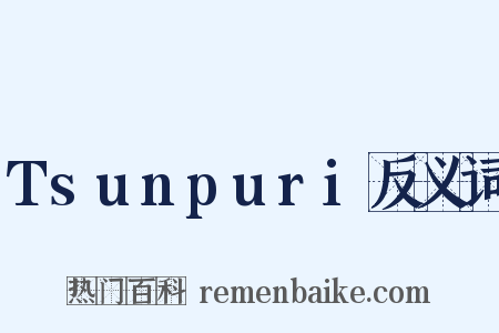 Tsunpuri反义词是什么意思的图片